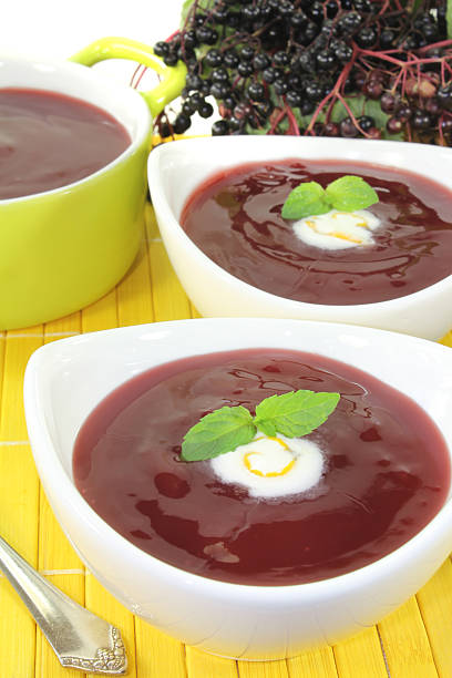 istock elderberries soup with whipped cream 470204930