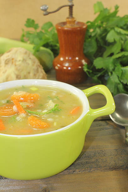 istock delicious rustic barley porridge with vegetables 470204936