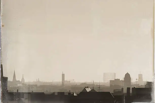 Photo of Berlin Skyline retro-styled