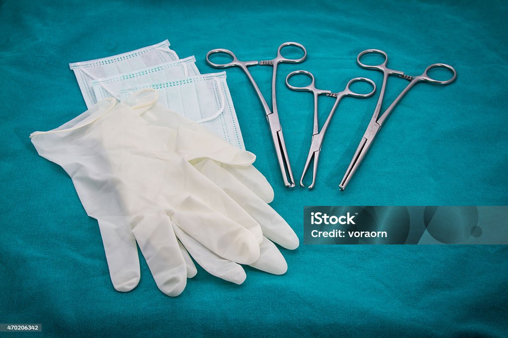 Medical Equipment Prepare medical Equipment and supplies, ready for use. 2015 Stock Photo