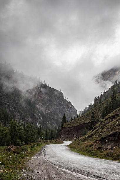 istock road in the fog 470210060
