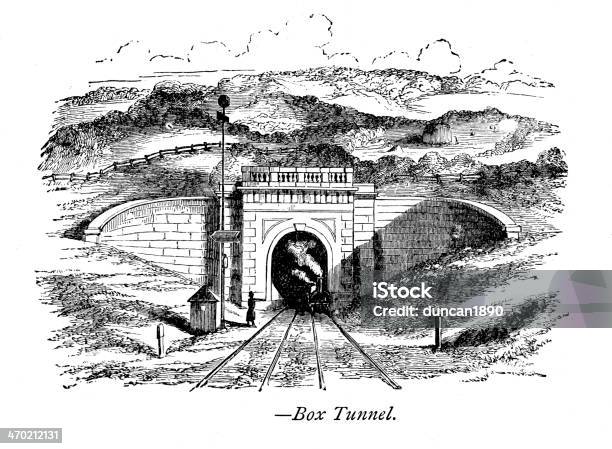 Boxtunnel Stock Vektor Art und mehr Bilder von Bahntunnel - Bahntunnel, Viktorianischer Stil, 19. Jahrhundert