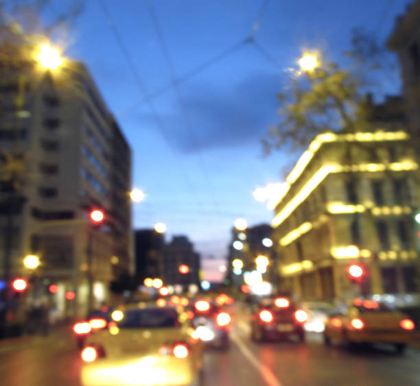 istock out of focus night Athens 470215614