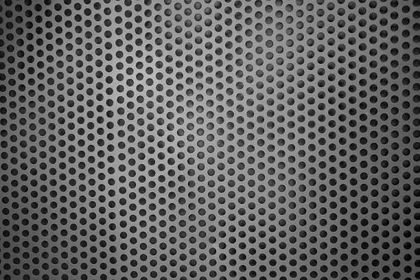 Silver Metal Mesh with round hole