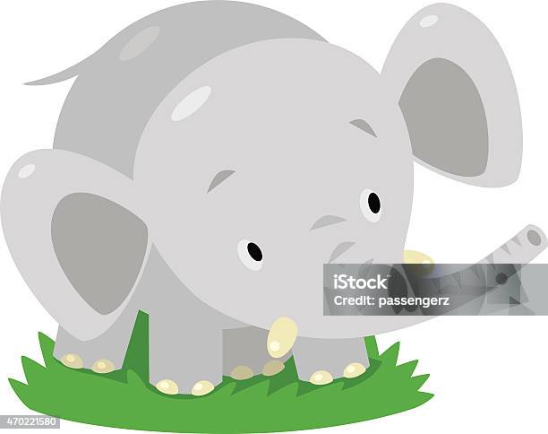 Little Funny Elephant Or Jumbo Stock Illustration - Download Image Now -  2015, Animal, Cartoon - iStock