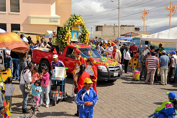 santuário de virgen de la merced, no la fiesta mama - indigineous - fotografias e filmes do acervo