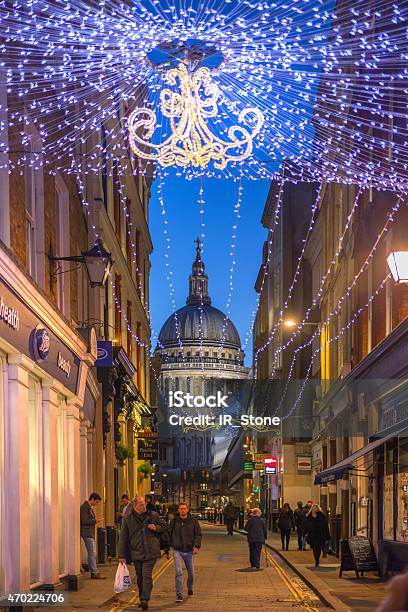 City Of London St Paul Cathedral In Dusk Stock Photo - Download Image Now - 2015, Adult, Architecture