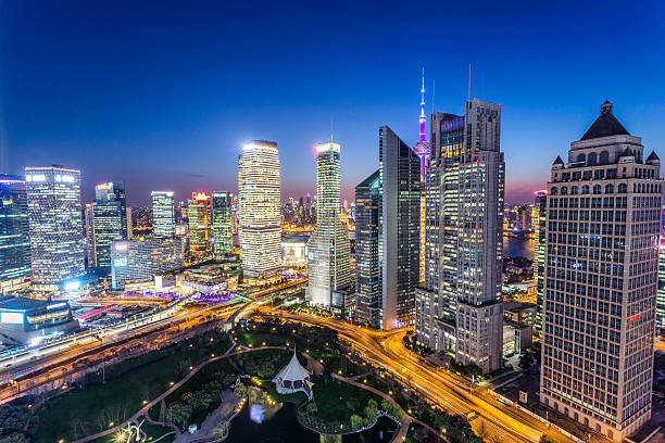 istock skyline,skyscrapers in modern city night 470225682