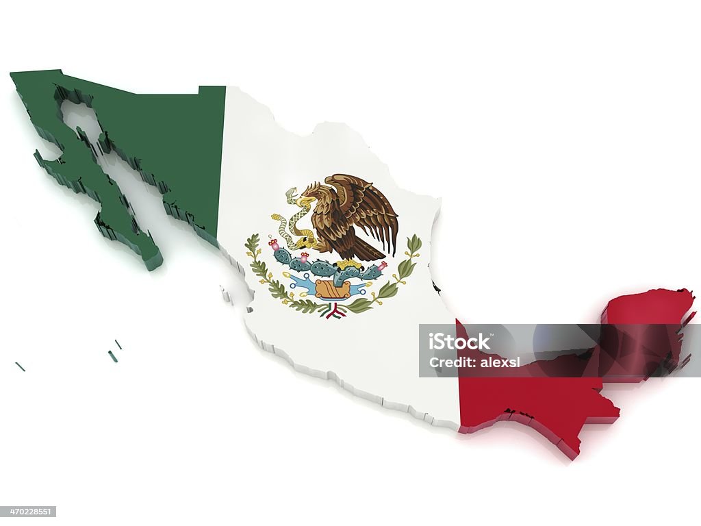 Mappa di Messico - Foto stock royalty-free di America Latina