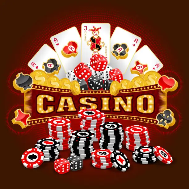 Vector illustration of Casino