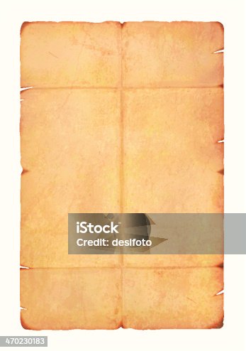 istock Antique paper vector on white background 470230183