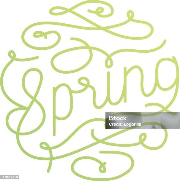 Parola Di Primavera - Immagini vettoriali stock e altre immagini di Parola - Parola, Primavera, Cerchio