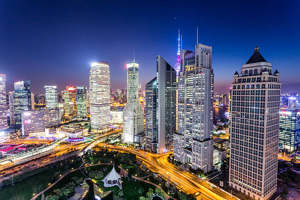 istock skyline,skyscrapers in modern city night 470230654