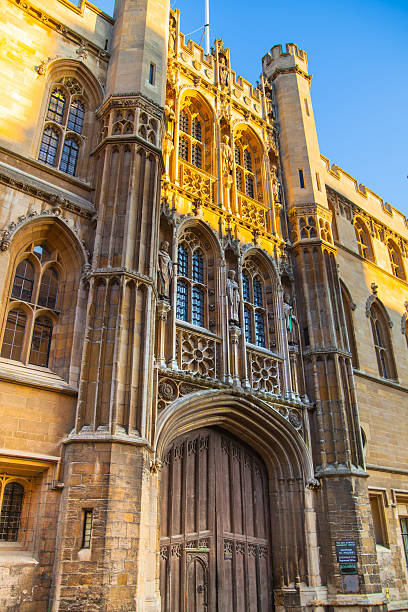 king's college comenzó en 1446 por enrique vi, cambridge - university courtyard uk cambridge fotografías e imágenes de stock