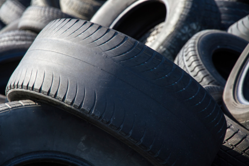 Old car tires