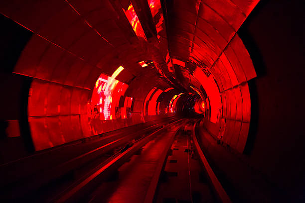 istock colorful shining circle tunnel lined background 470238674