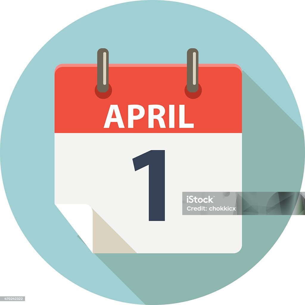 Abril Fools's día - arte vectorial de Primero de abril libre de derechos