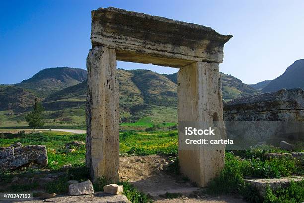 Hierapolis Denizli Turkey Stock Photo - Download Image Now - 2015, Ancient, Arch - Architectural Feature