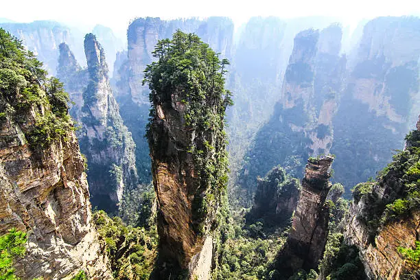 Zhangjiajie is home to Wulingyuan national park, the inspiration for Avatar's Pandora setting. Tianzi Shan Mountain or Hallelujah Mountain is one of the most unique landscapes in China. 