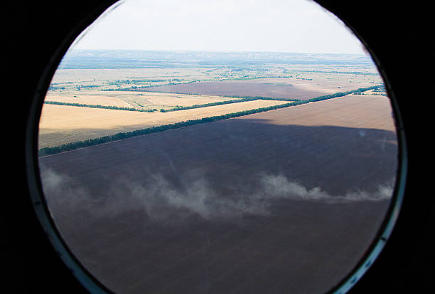 istock Aerial view of farmland 470248130