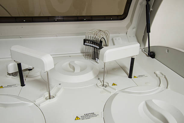 istock Automated chemistry in laboratory. 470249324