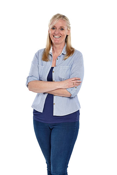 istock Pretty mature woman looking happy 470249570