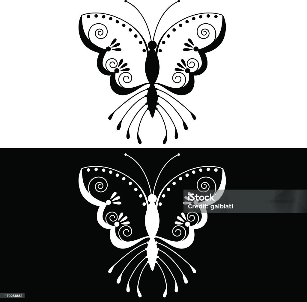 Mariposa 2 - arte vectorial de 2015 libre de derechos