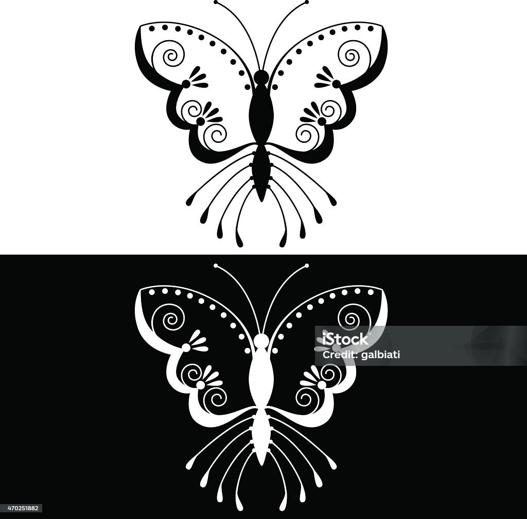 Butterfly 2 Vector illustration of a stylized butterfly, very easy to edit with just one click, ideal to apply on any design proyect. 2015 stock vector