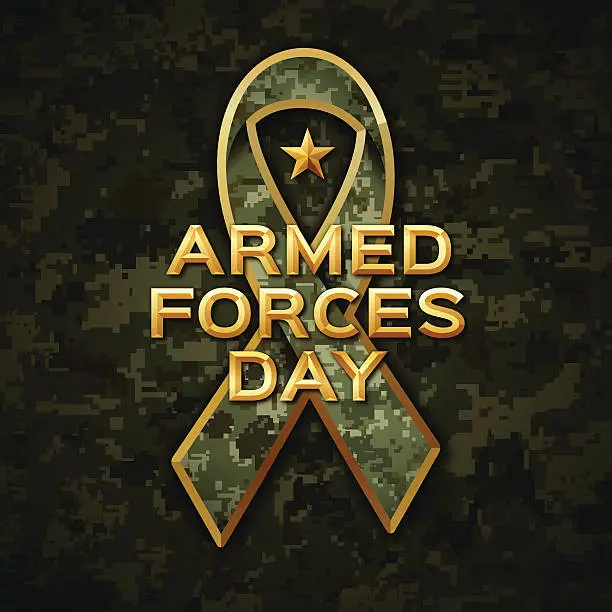 Vector illustration of Armed Forces Day
