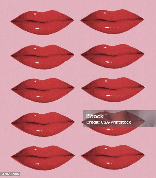 Lip Pattern Stock Illustration - Download Image Now - Love - Emotion, Human Lips, Pop Art