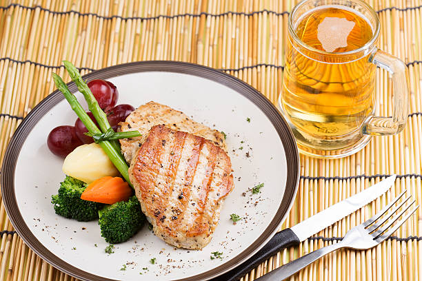 Pork Steak and beer