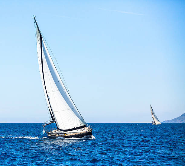 istock Luxury yachts. Boat in sailing regatta. 470256278