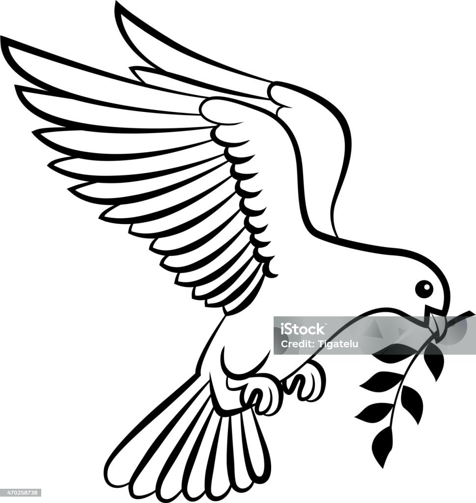 Logo Chim Bồ Câu Hoạt Hình Cho Khái Niệm Hòa Bình Và Thiết Kế Đám ...