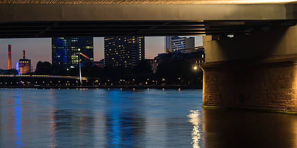 istock Skyscrapers at the River Main in Frankfurt, Germany, at sunset 470261532