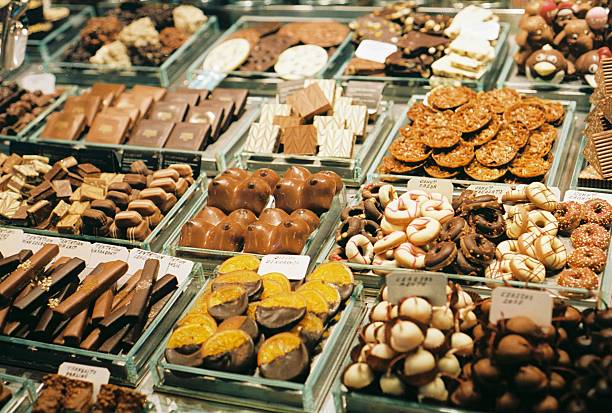 istock Confectionery market stall 470262308