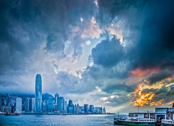 istock Hong Kong Victoria harbor  scenes under sunset 470266350