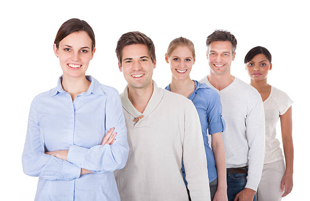 istock Group Of People Standing In A Row 470268356