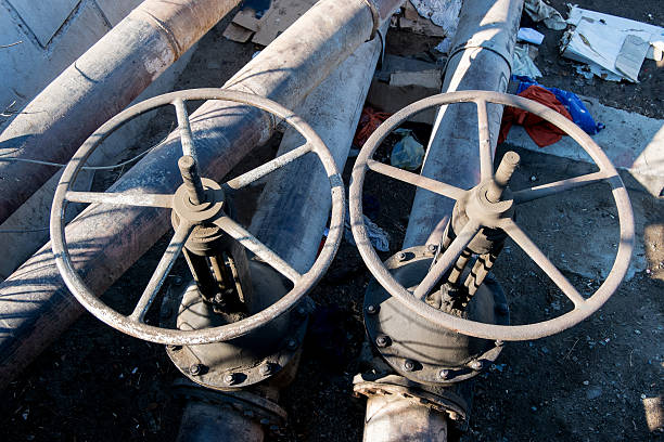 istock Two big valves outdoors 470273470
