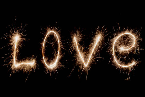 istock Inscription - Love of sparklers. 470278569