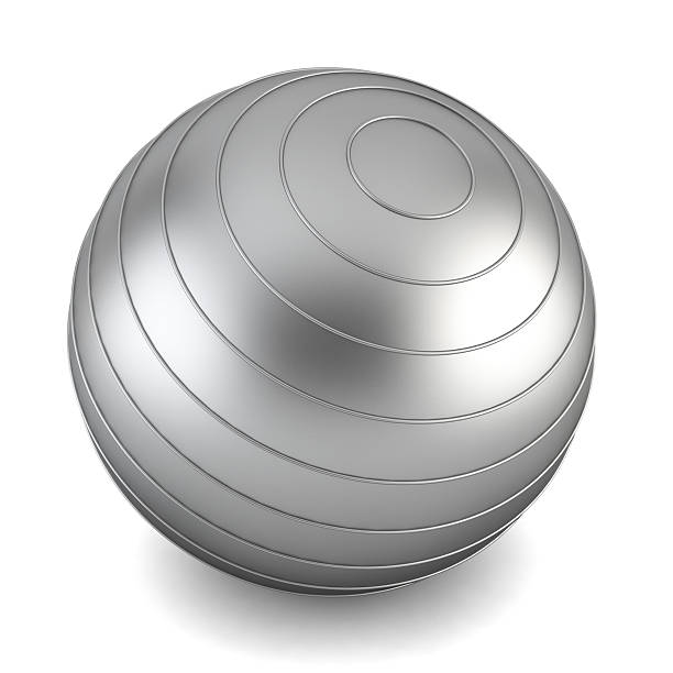 istock Gray fitness ball 470278663