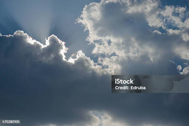 Sun Breaking Through Stock Photo - Download Image Now - Blue, Cloud - Sky, Day