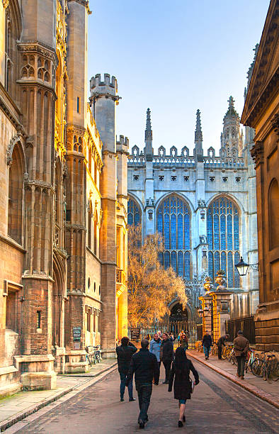 King's college started in 1446 by Henry VI, Cambridge stock photo