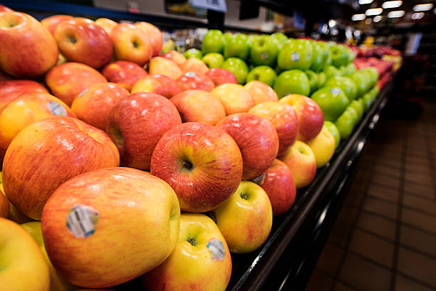 istock A row of different types of apples 470285450
