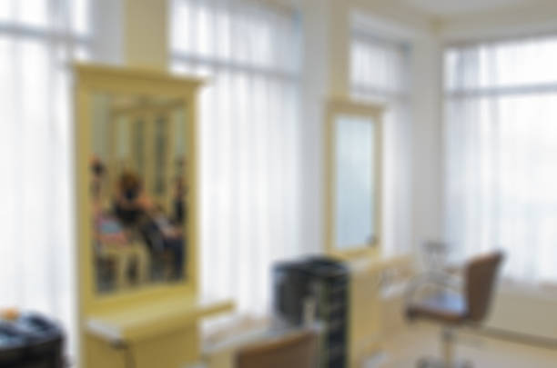 istock Modern beauty salon blur background 470286578