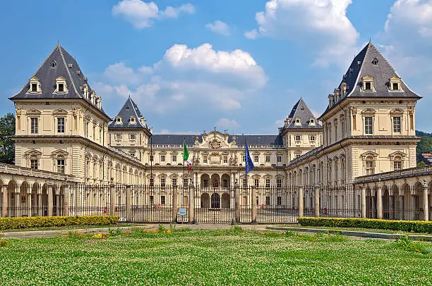 Valentino palace - former residence of Royal House of Savoy, currently is the seat of Polytechnic University Architecture Faculty in Turin, Italy.