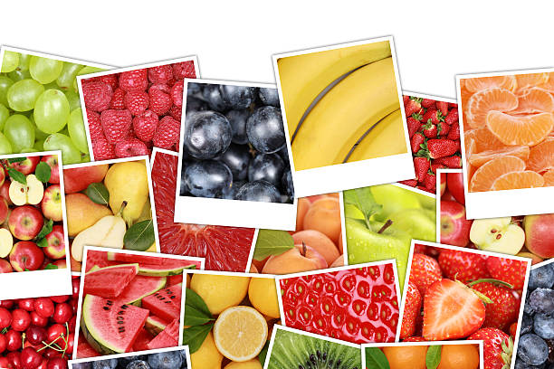 istock Fruits background with apples, oranges, lemons and copyspace 470289368