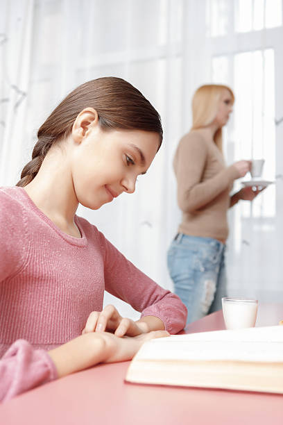 istock Mother and daughter study together 470289566