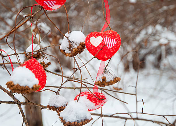 istock Hearts on the snow 470289651