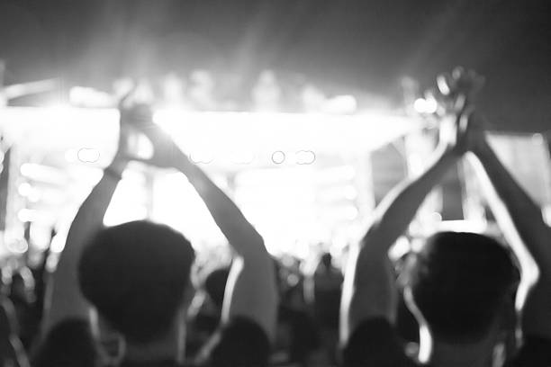 istock De-Focused Music Band Concert in Black and White 470289744