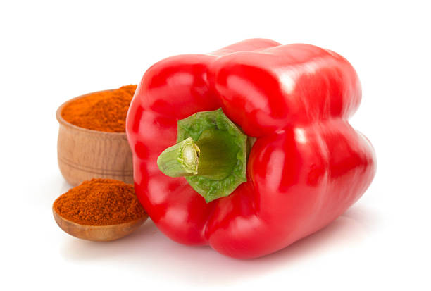 paprika powder  isolated on white background
